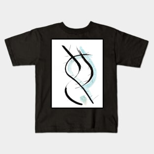 meditative ink drawing "introspire III" Kids T-Shirt